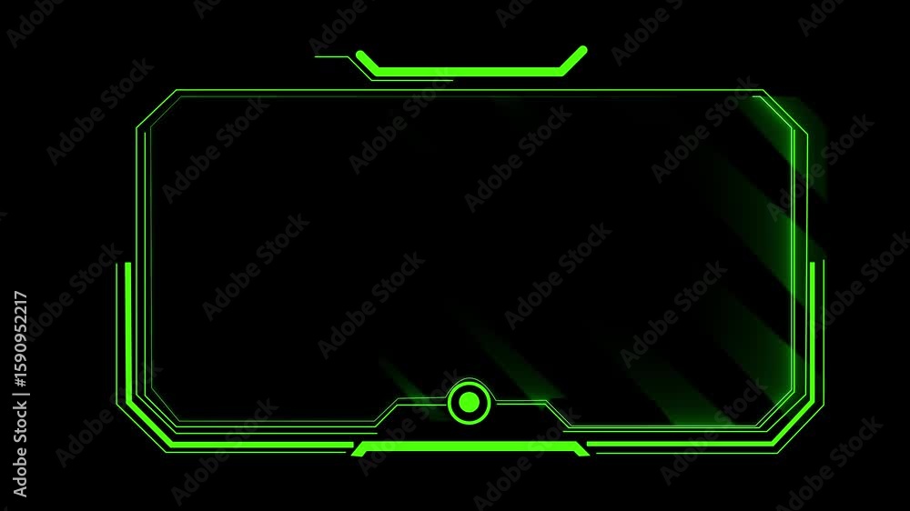 Fototapete abstract sci-fi frame concept futuristic hud interface screen design. digital callous titles. hud ui