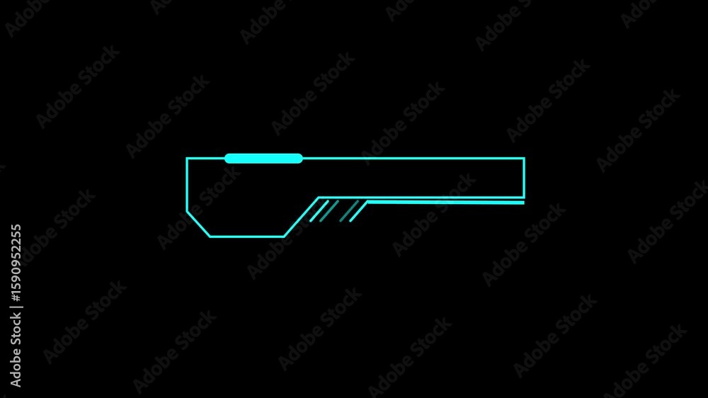 Fototapete abstract sci-fi frame concept futuristic hud interface screen design. digital callous titles. hud ui