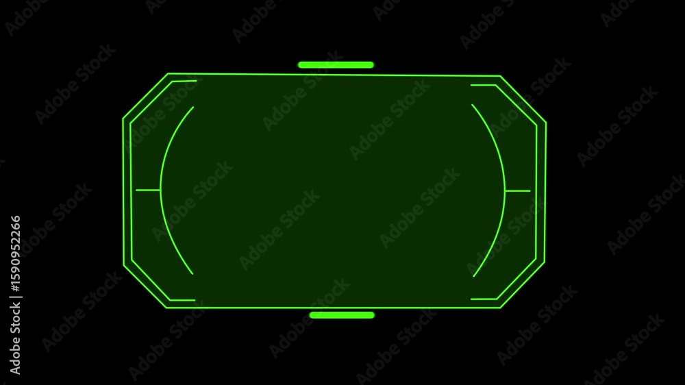 Fototapete abstract sci-fi frame concept futuristic hud interface screen design. digital callous titles. hud ui