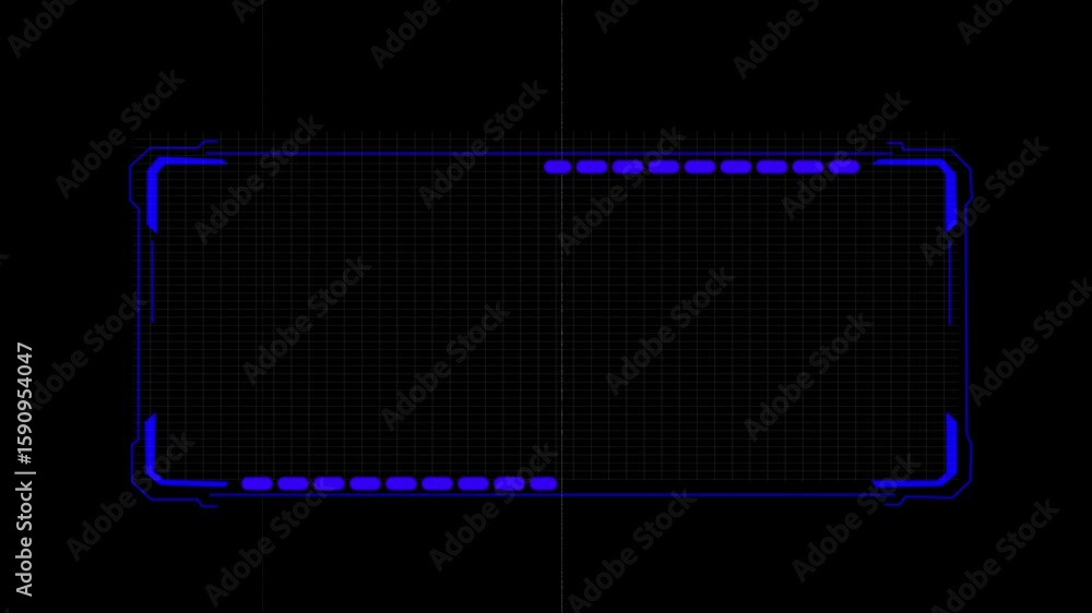 Fototapete abstract sci-fi frame concept futuristic hud interface screen design. digital callous titles. hud ui