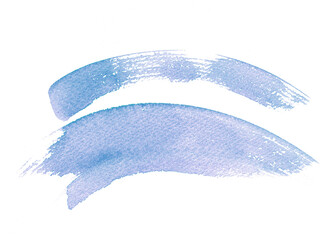 水彩で描いたナチュラルな背景素材。手描きの筆のストロークがわかる素材。波。水面。