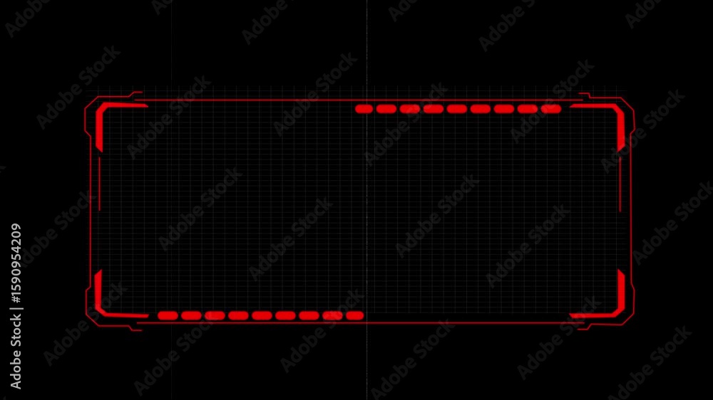 Fototapete abstract sci-fi frame concept futuristic hud interface screen design. digital callous titles. hud ui