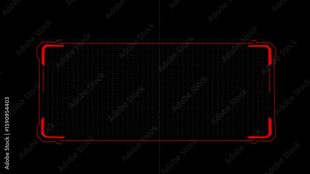 Fototapete abstract sci-fi frame concept futuristic hud interface screen design. digital callous titles. hud ui
