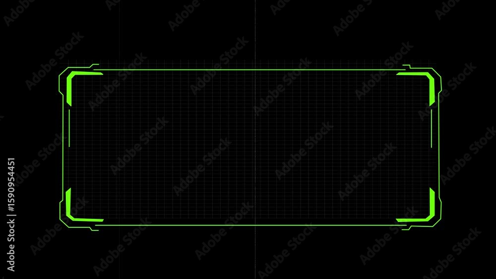Fototapete abstract sci-fi frame concept futuristic hud interface screen design. digital callous titles. hud ui