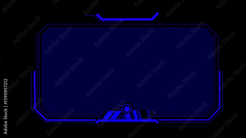 Fototapete abstract sci-fi frame concept futuristic hud interface screen design. digital callous titles. hud ui