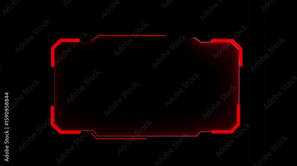 Fototapete abstract sci-fi frame concept futuristic hud interface screen design. digital callous titles. hud ui