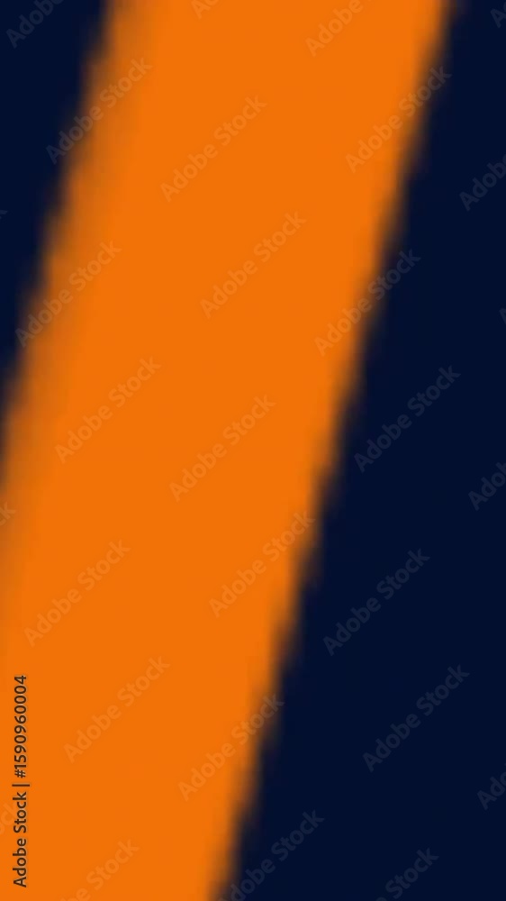 Poster wavy orange and black lines creating abstract animation pattern