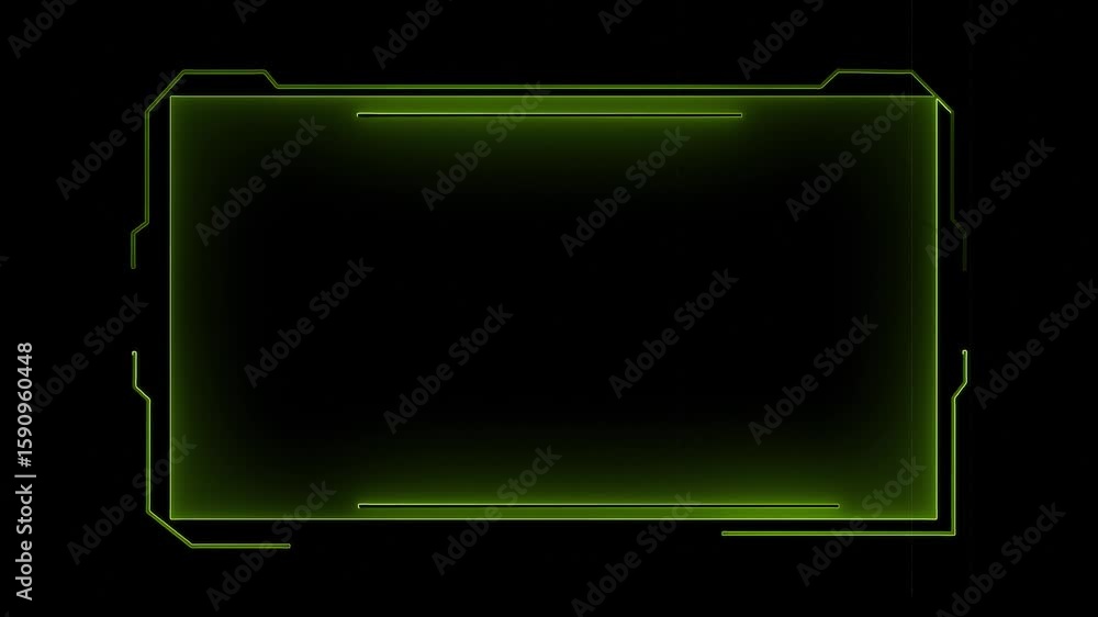 Fototapete abstract sci-fi frame concept futuristic hud interface screen design. digital callous titles. hud ui