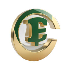 Obraz premium Vibrant euro Symbol for Digital Badges & Achievements