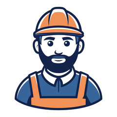 Obraz premium construction worker with helmet.