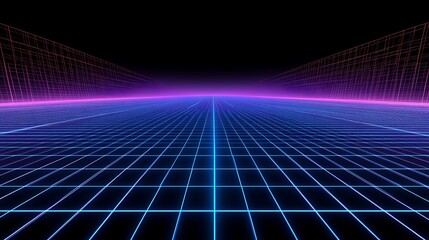 Futuristic gridded pathway (1)