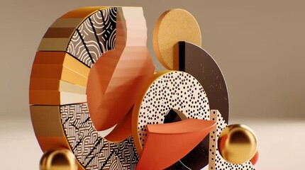 Stylized 3D abstract shape presented in a clean vertical format with dynamic lighting and bold geometry. Ideal for modern backgrounds, creative branding, and digital design projects. - Powered by Adobe