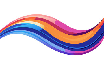 Dynamic colorful wave design creates a modern abstract graphic, perfect for adding visual interest to backgrounds, banners, or website elements.