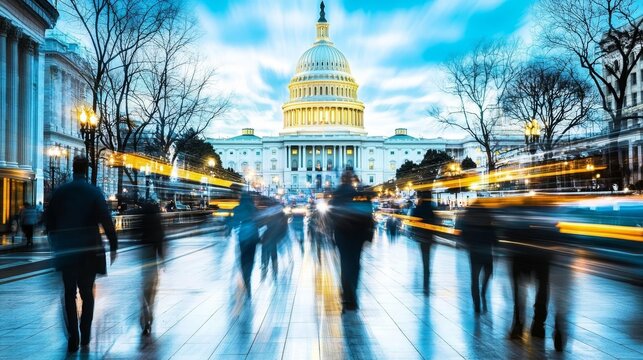 The Capitol's silhouette embodies the changing landscape of U.S. politics.