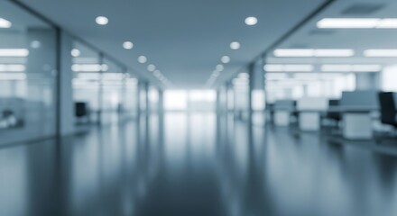 Abstract blurred interior background showcasing a modern office space design