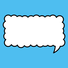 Thought bubble thinking cloud vector icon for apps and websites