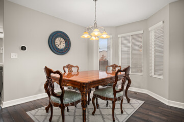 Elegant Dining Room with Modern Table and Chairs