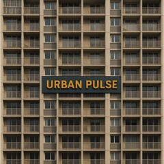 The facade of a modern building showcases a geometric pattern of windows and balconies, representing urban architecture and residential living