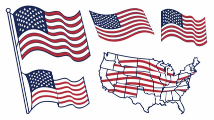 Adobe Illustrator Artwork USA flag Independence  