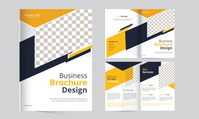 Business Brochure Design Layout 4 page A4 Corporate Business brochure template