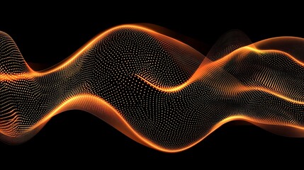 Abstract orange wave design (7)