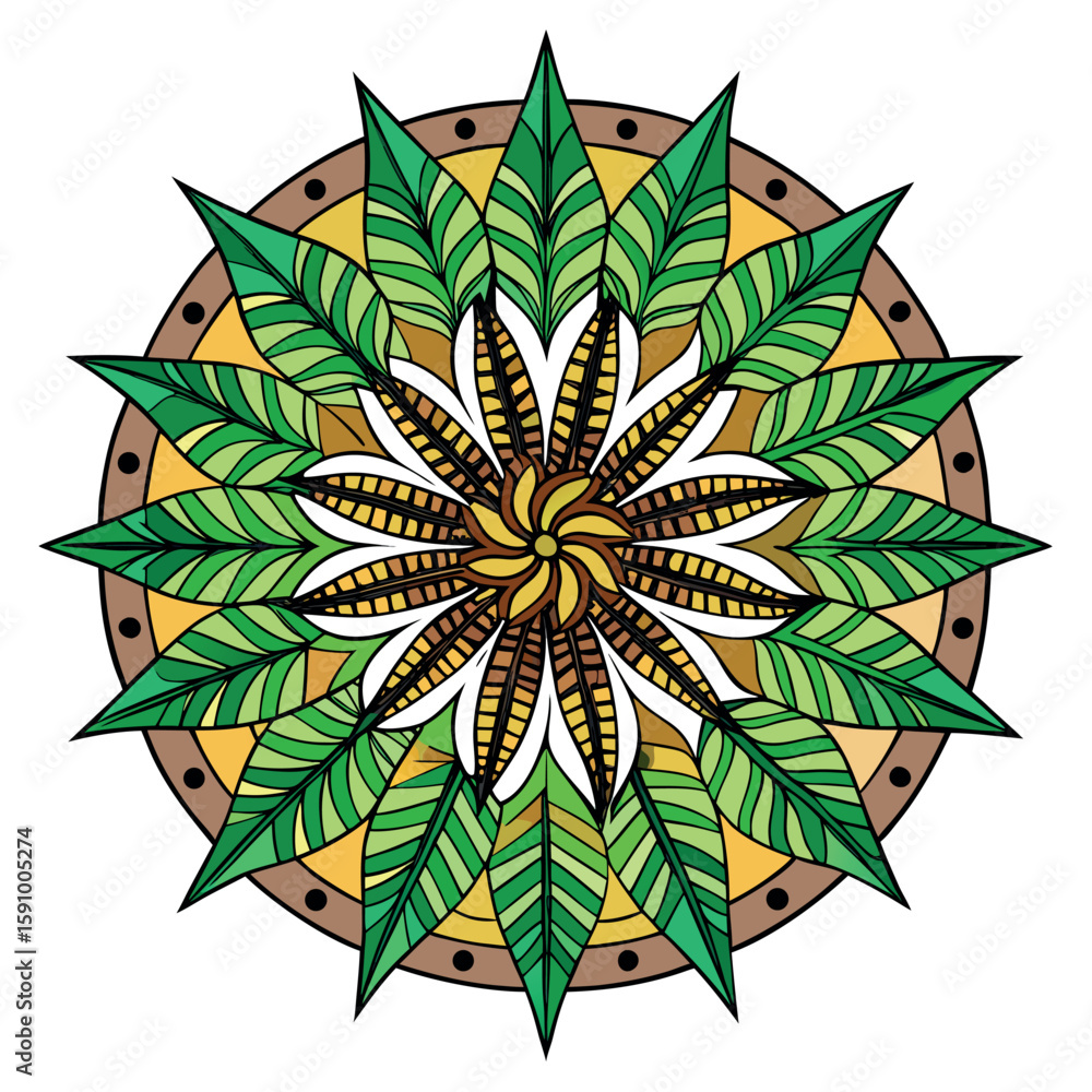 Poster abstract geometric pattern with vibrant color gradients and clean lines