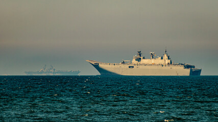 USS Tripoli (LHA-7) & L61 Juhan Carlos (L61)