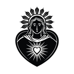 Sacred Heart in a Moment of Divine Mercy