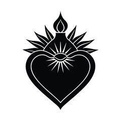 Obraz premium Sacred Heart in Traditional Spanish Art