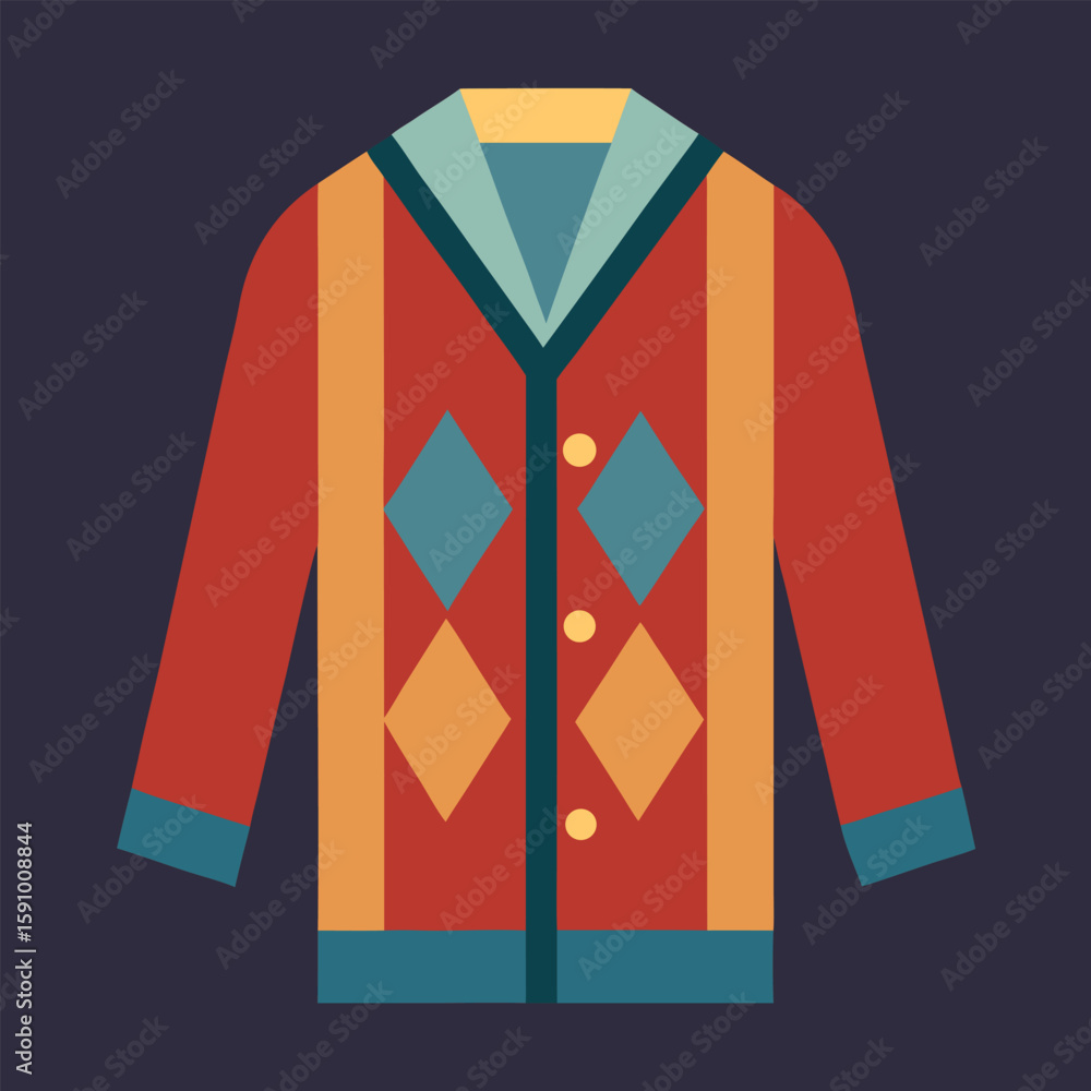 Poster abstract geometric pattern design for apparel and textiles