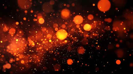 Abstract fiery bokeh background