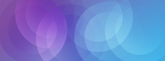 Abstract background. Blue and purple gradient. Circle effect style. Modern minimalist. Illustration.