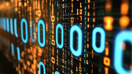 Abstract binary code display (2)