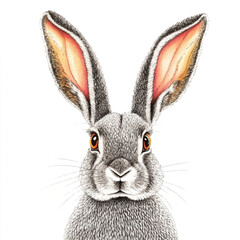 Obraz premium a rabbit with big ears