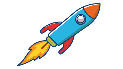Fototapeta premium Rocket Icon – Startup and Innovation Vector
