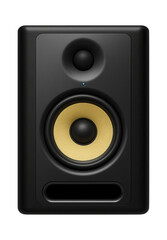 Fototapeta premium Studio monitor with bi-amplified design and front-facing bass reflex port for mixing and mastering