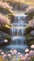 Fototapeta premium waterfall in the forest