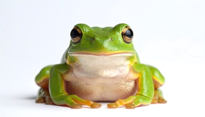 Obraz premium Close-up of a green frog