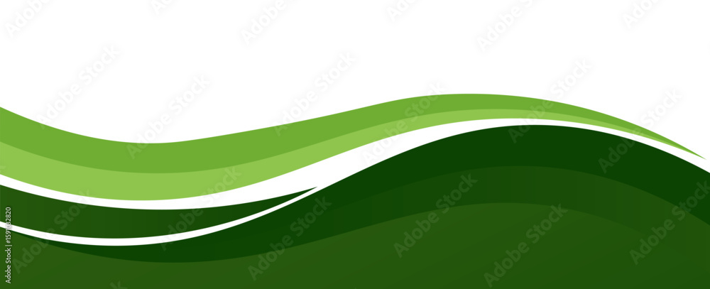 Poster abstract green banner background. graphic design banner pattern background template with dynamic cur