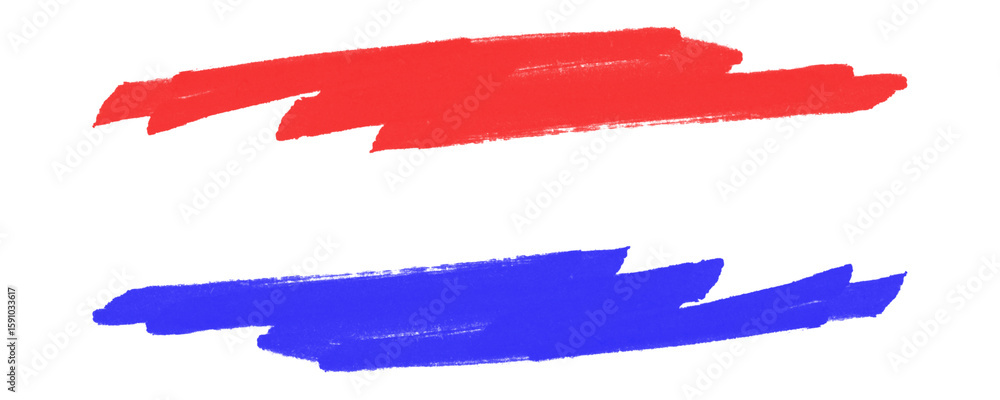 Poster grunge scribble lines in red and blue marker, ideal for framing text or notes creatively isolated on