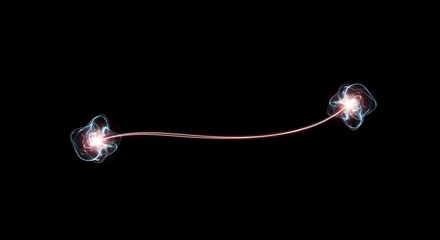 Abstract Energy Flow Design with Glowing Forms