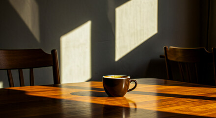 Fototapeta premium Cafe Silence – Alone with a Cup