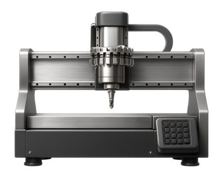 Automatic tool-changing CNC milling machine for efficient batch processing in an electronics manufacturing facility.