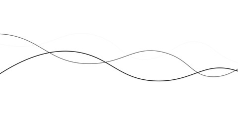 Thin line wavy abstract background. EPS 10