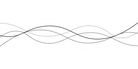 Thin line wavy abstract background. EPS 10