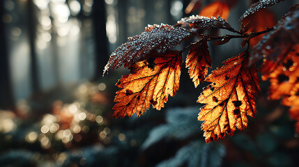 autumn leaves on a tree