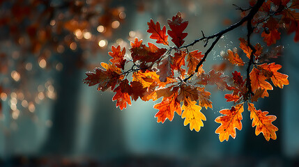 autumn leaves on a tree