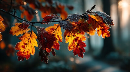 autumn leaves on a tree
