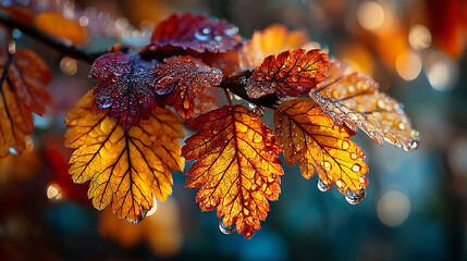 autumn leaves on a tree