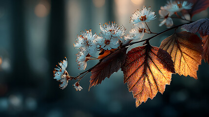 autumn leaves on a tree